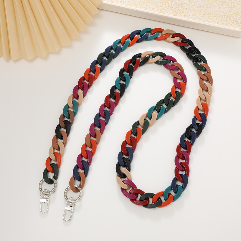 Yilian Jewelry New 21mm High Brightness Acrylic Bag Phone Case Hanging Pendant Single Cross Shoulder Chain