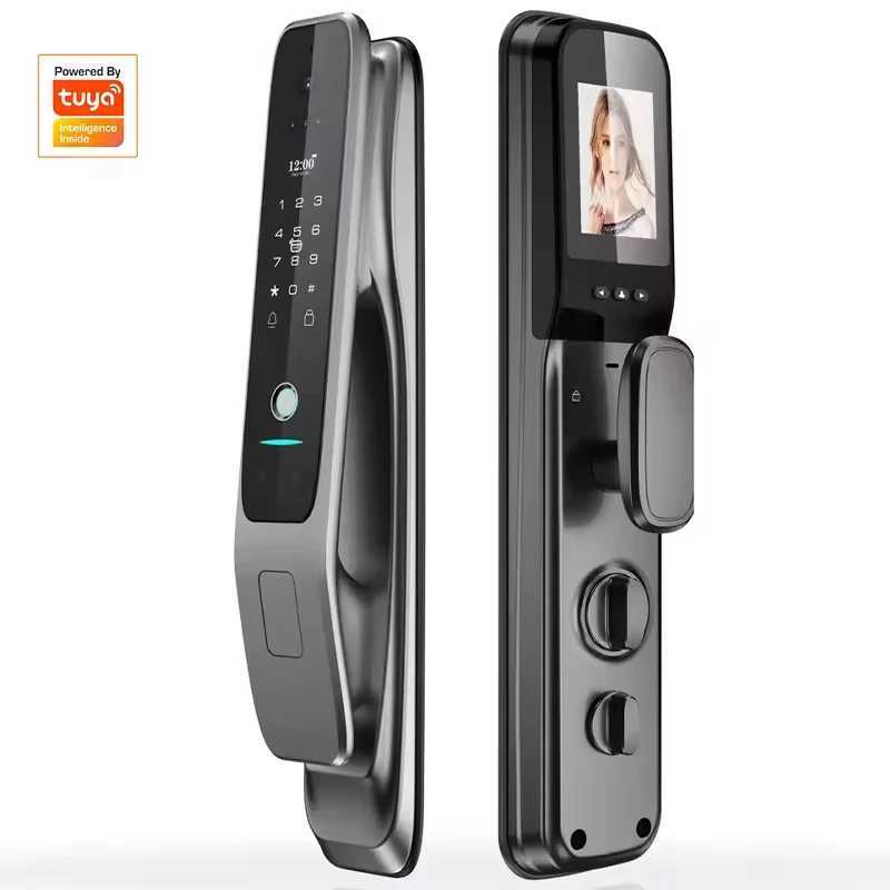 HX5 Smart Door Lock 3D Facial Recognition Smart Home Door Lock WiFi Digital Electronic Lock WiFi Camera Rfid Card CL240907