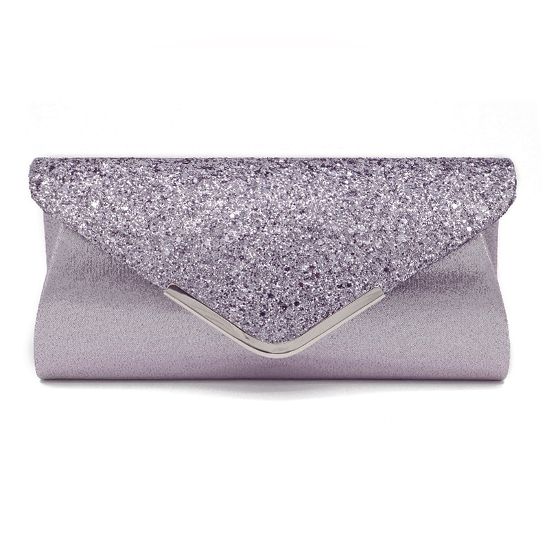 New Designer's Straight PU Glitter High-end Underarm Bag Women's Light Luxury Product Handbag Makeup Bag Meal Bag Mini Small Square Bag Wall
