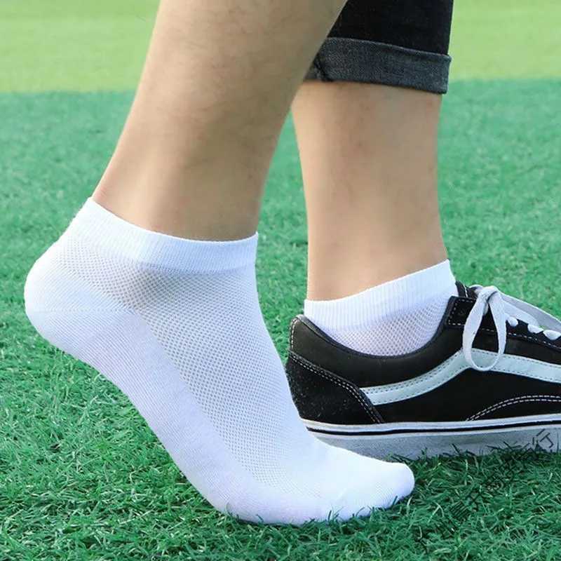 10 pairs of autumn and winter socks in black and white style mens casual breathable socks sports breathable socks casual socks W240905