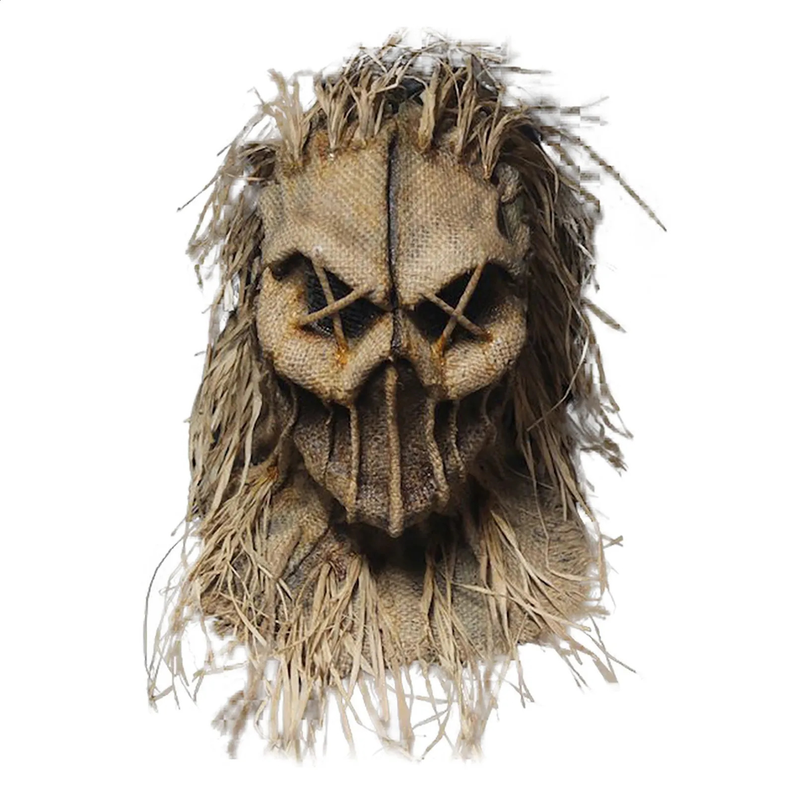 Horror Halloween Scarecrow Mask Headpiece Comedy Prop Atmosphere Role Playing Party Death Pool 240906