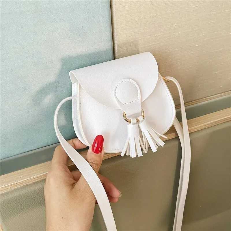 Childrens mini wallet cute little girl tassel cross body bag childrens handbag luxury square bag childrens wallet and handbag W240906