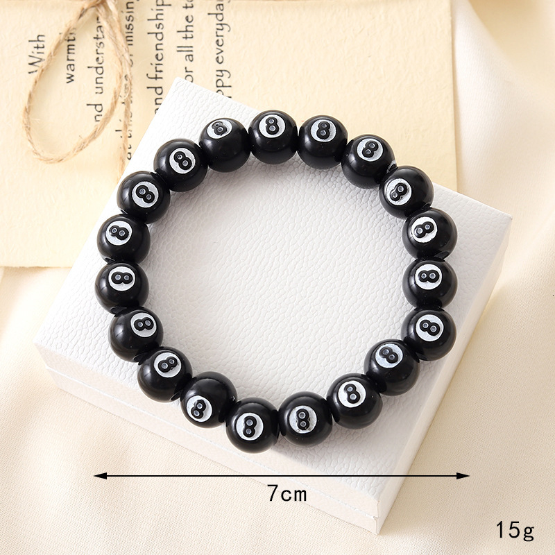 Acrylic Ball Bead Creative Versatile Basketball Football Fan Support Bracelet
