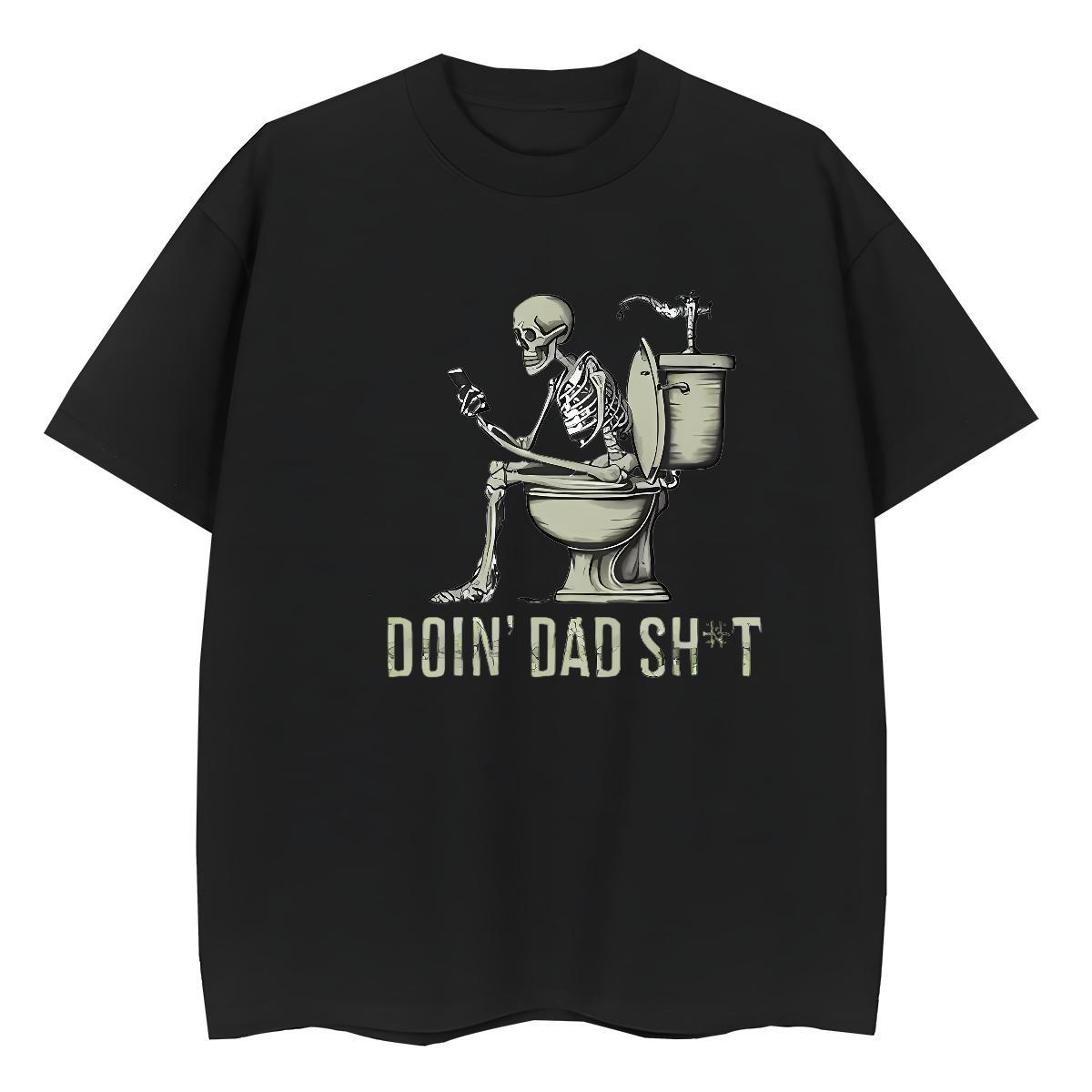 2024 DIY T Shirts Women 230g Cotton Breathable Short Sleeve Sports Casual skull Unisex Tshirts Wholesale Custom Cartoon Top Tees