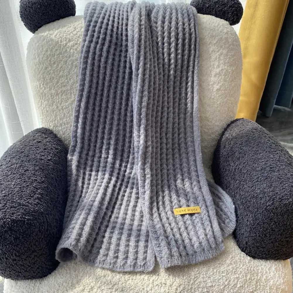 Long warm neck scarf Japanese knitted winter scarf suitable for warm and windproof thick neck packaging comfortable warm and elastic X2410171