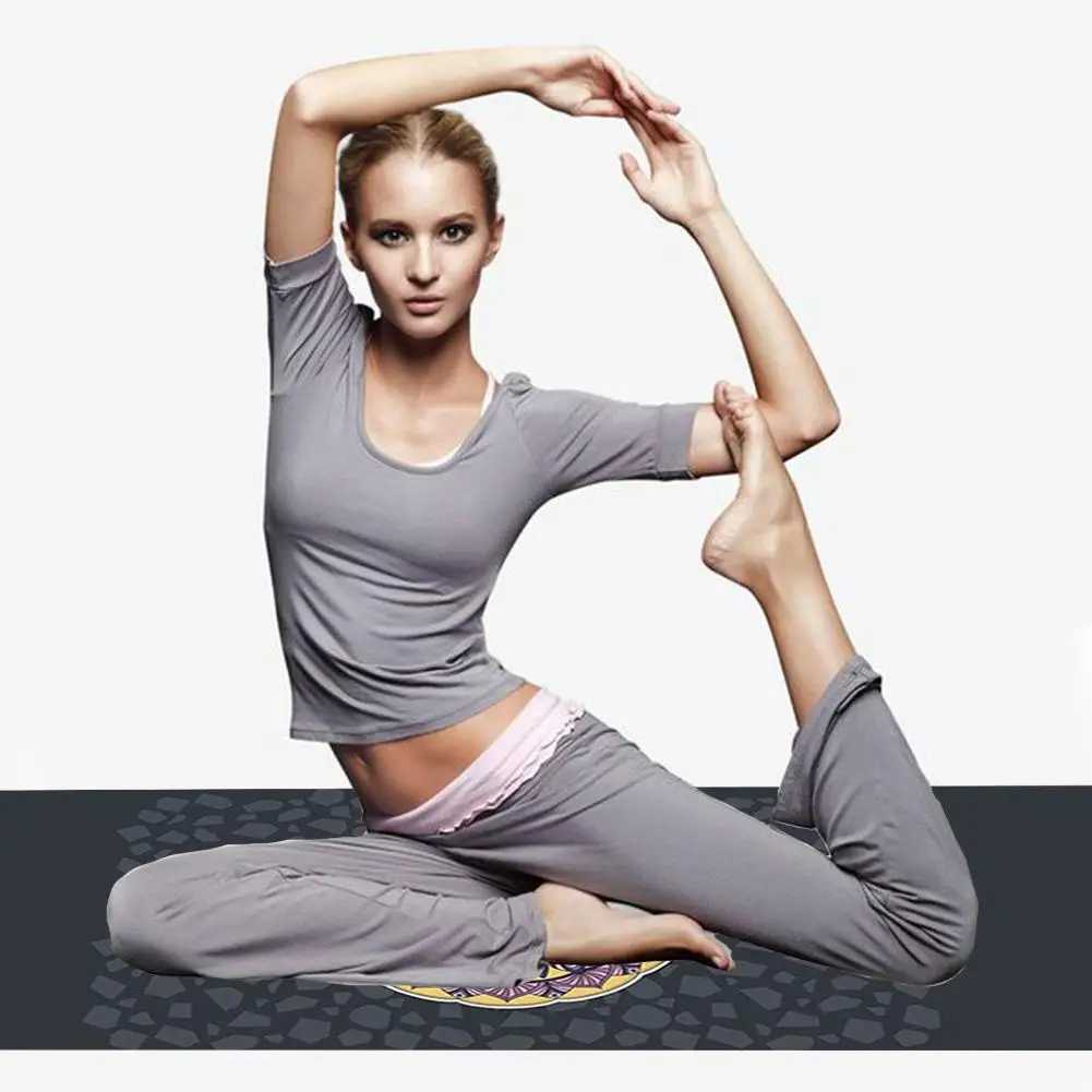185 * 63cm double-sided yoga towel anti slip portable travel yoga mat towel Prati cover fitness exercise yoga mat gym blanket W240906
