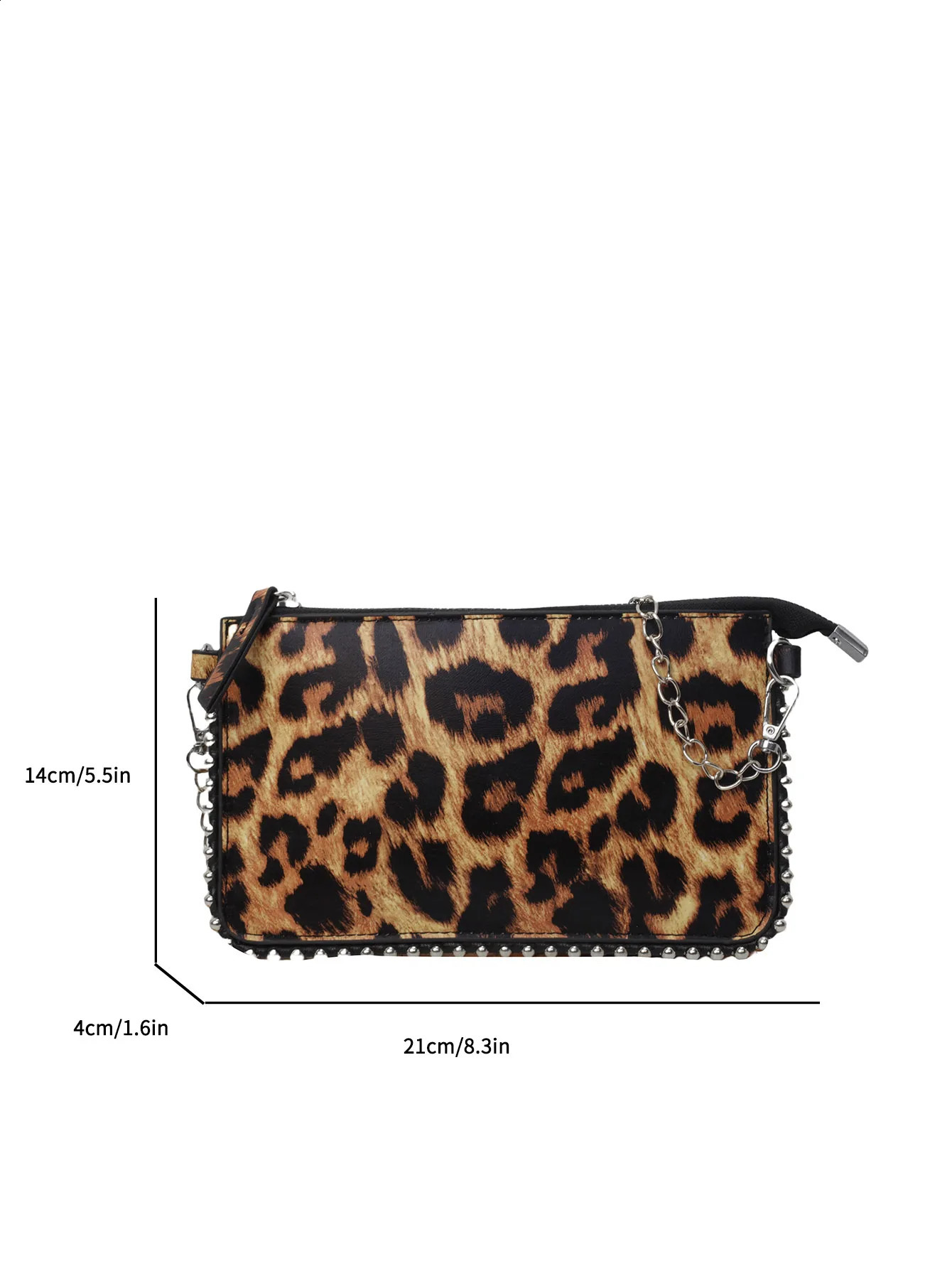 Mini Leopard Leather Shoulder Bags for Women Y2k mobile phone Purse Fashion Travel Handbags and Purses Female Crossbody Bag 240906