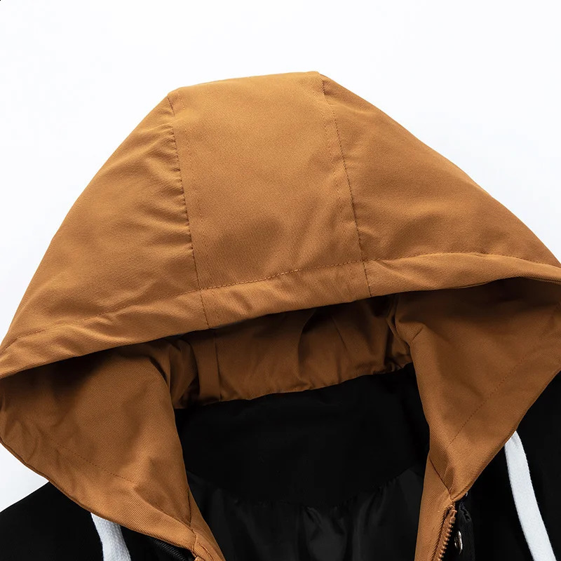 Korean Youth Mens Jacket Casual Fashion Letter Printing Buckle n Hoodie Outdoor Date Shopping Trendy Wear 240904