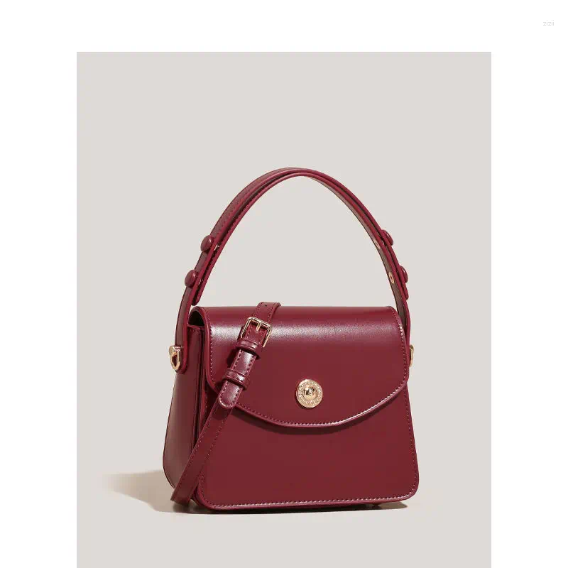 Drawstring Women's Bags Handheld Fashion Korean Style Trend Outdoor Crossbody New Bride's Wedding Red Shoulder