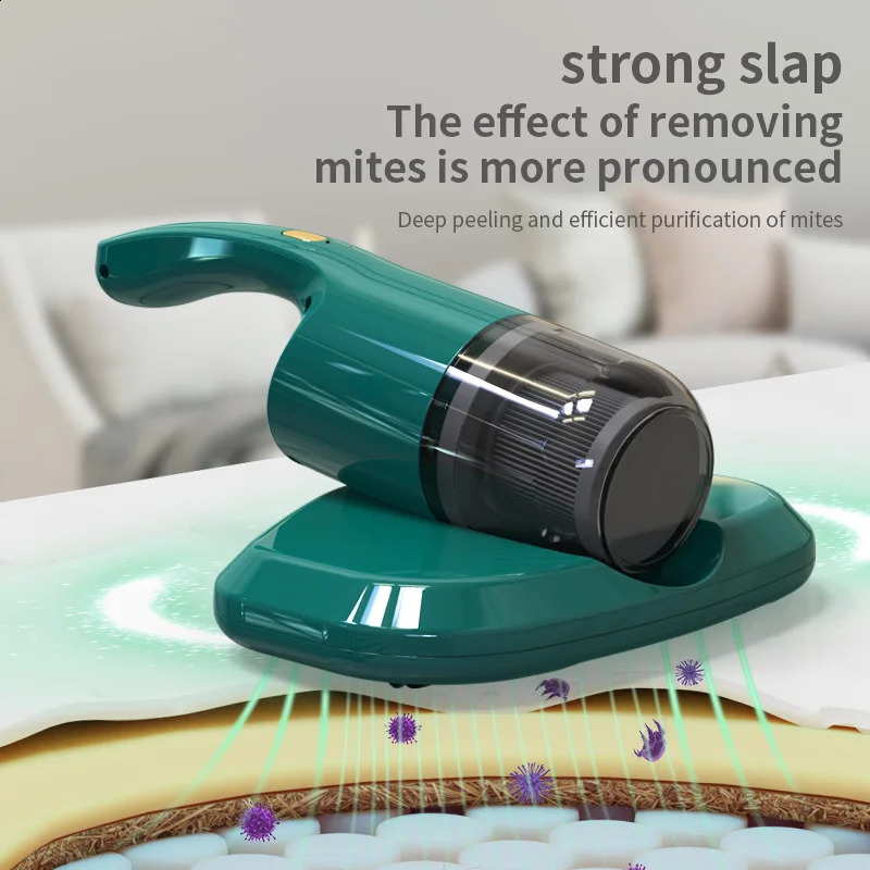 Handheld UV Bed Mite Removal Instrument Mattress Vacuum Cleaner Wireless Mite Remover Cleaning Machine For Pillows Sheets 240904