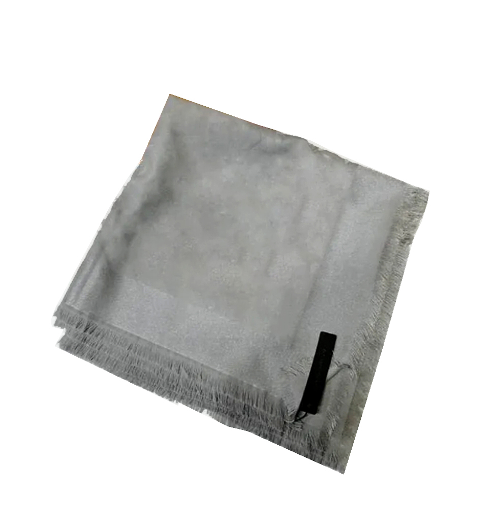 Premium women scarf Autumn/Winter scarf Luxury silver thread wool silk jacquard wool scarf warm fashion shawl 140x140cm without box 2331