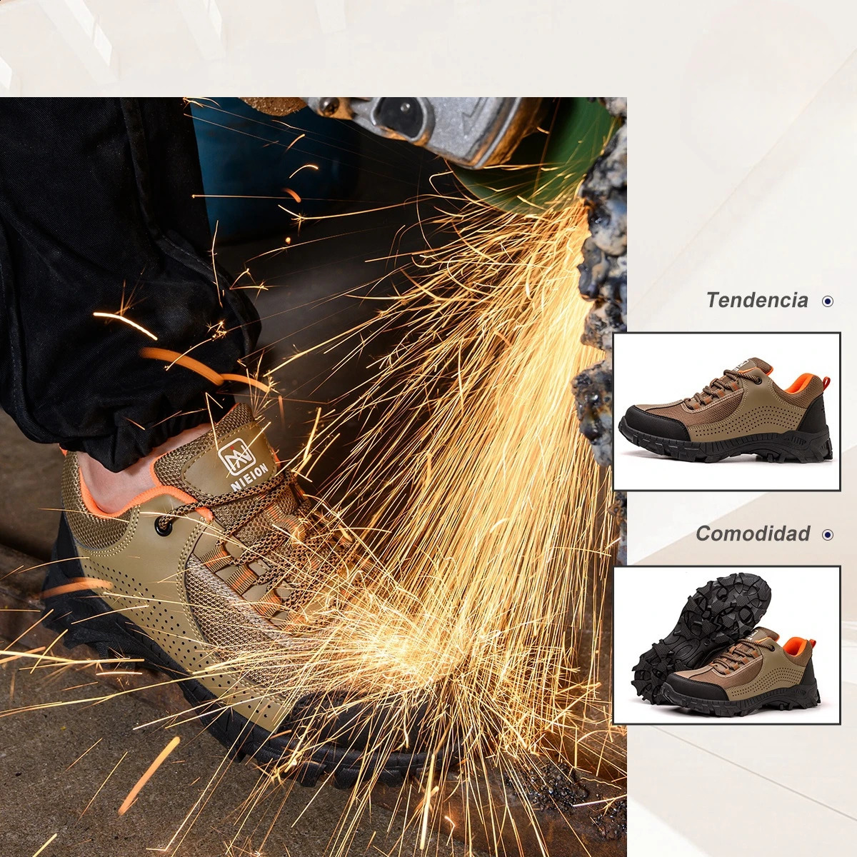 Men Safety for Industrial Anti Puncture New Work Steel Toe Working Shoes with Protection 240904