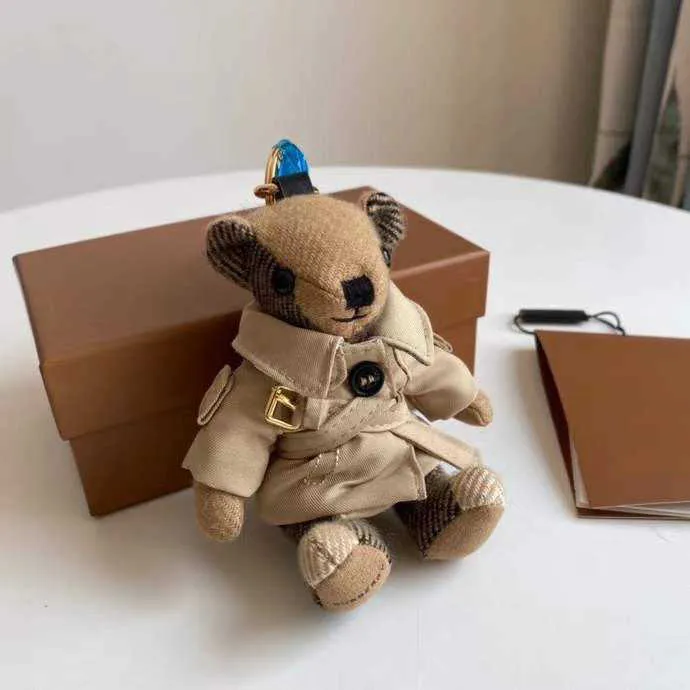 High quality Designer key chain cashmere bear doll pendant key chain classic design decoration car key chains fashion handbag pendant Keycha