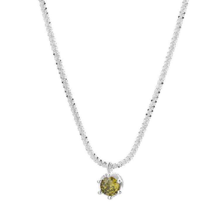 2024 Ins Sparkling Glittering Crown Pendant Solitaire Simple Fine Jewelry Real 100% 925 Sterling Sillver Moissanite Diamond Party Women Wedding Beach 