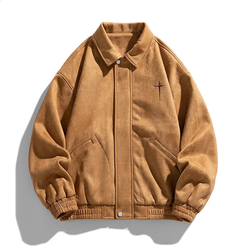 Autumn Oversize Bomber Jacket Men Letter Embroidery Baggy Coat Fashion Korean Streetwear Vintage Outerwear Tops Clothing Male 240907