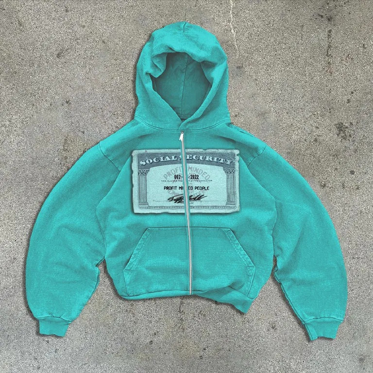 Zip Hoodie Y2K Clothes American Harajuku Hip Hop Graphic Print Retro Oversized Hoodie Sweatshirt Mens Womens Rock Gothic Jacket 240905