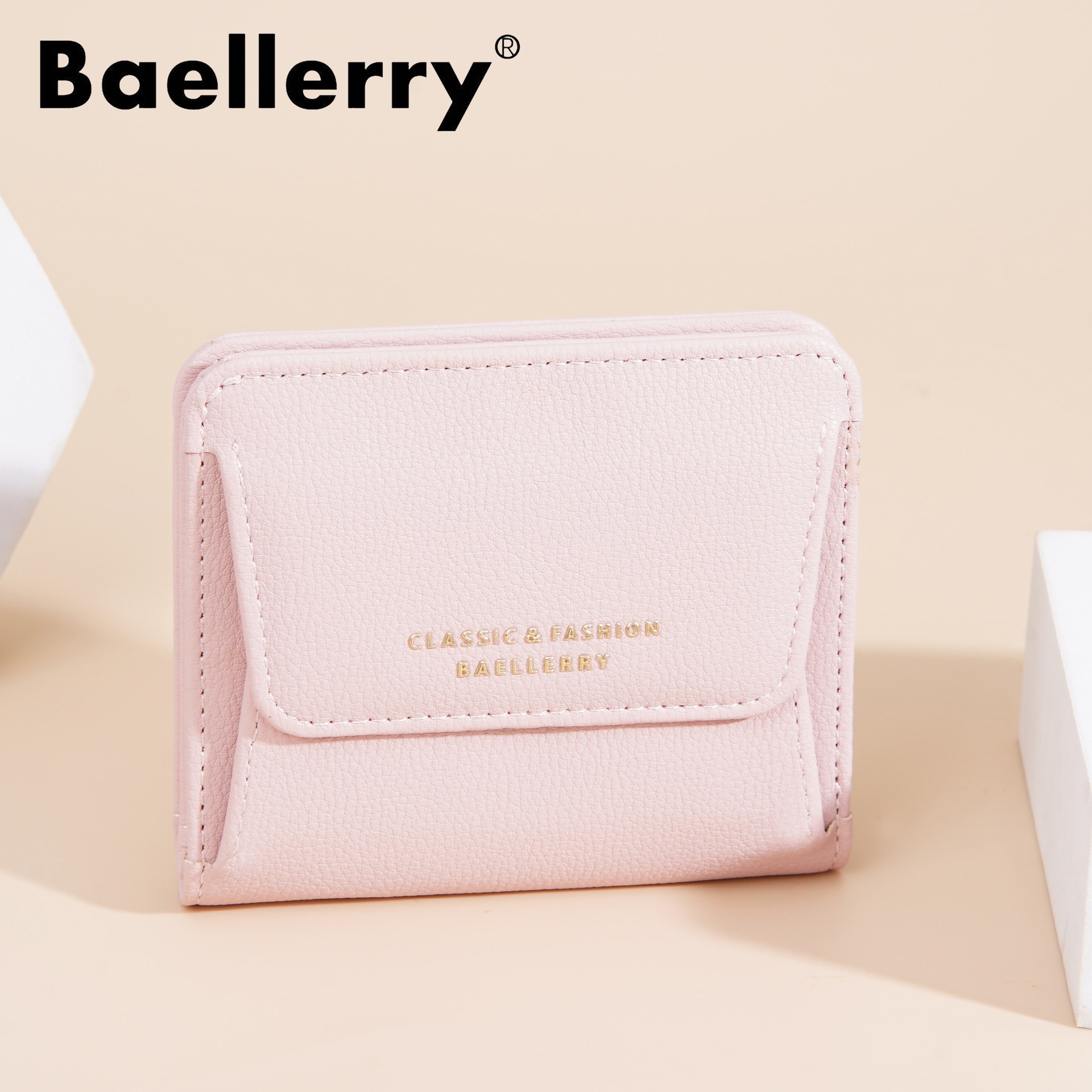 Women's new Baellerry Japanese style short bag pocket coin purse fashion wallet