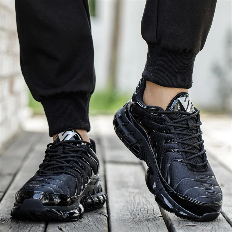 48 Size Air Cushion For Men Work Sneakers Steel Toe Shoes Anti-puncture Women Safety Protective Boots 240904