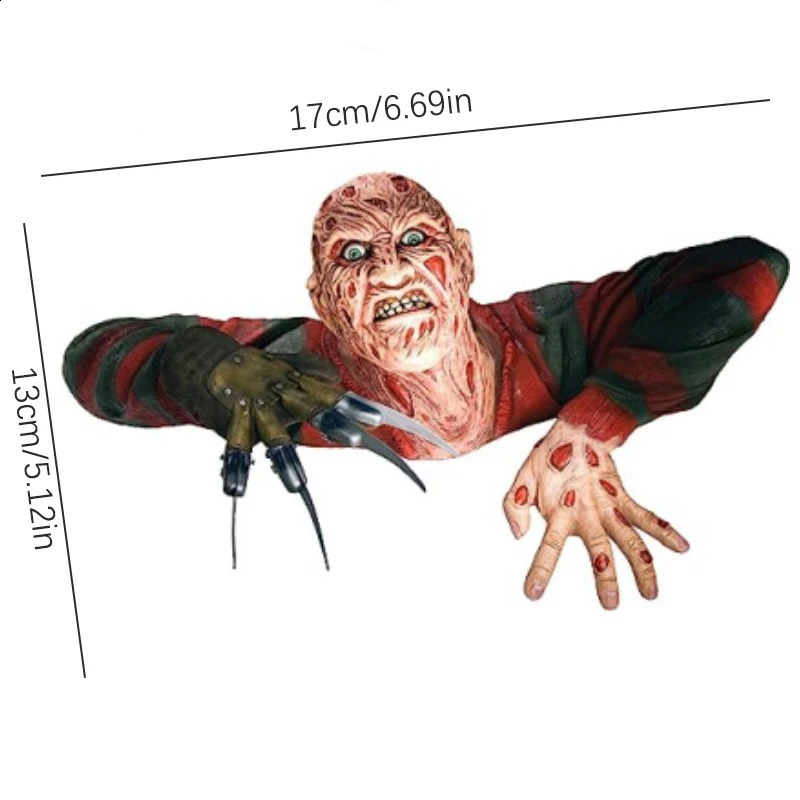 Horror Creeper Zombie IndoorOutdoor Garden Statue Halloween Decoration Resin Sculpture Home Party Decor Gift y240907