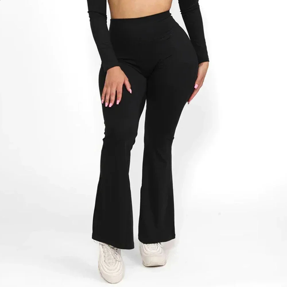 Womens Leggins Yoga Basic V Waist Pants Womens Skinny Gym Tight Sexy Legs Flared High Waist Culotte Lifting Leg for Gym XXL 240907
