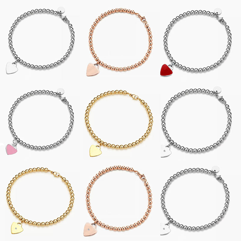 Brand Bracelet Jewelry Designer for Women's Bracelet Fashion Pink Bracelet 925 Silver Luxury Bracelet Chain Bracelet