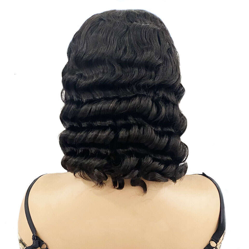 Pre Plucked Wigs Loose Deep Wave Short Wear And Glueless Human Hair Bob 4X4 Lace Closure Wig Ready To Go