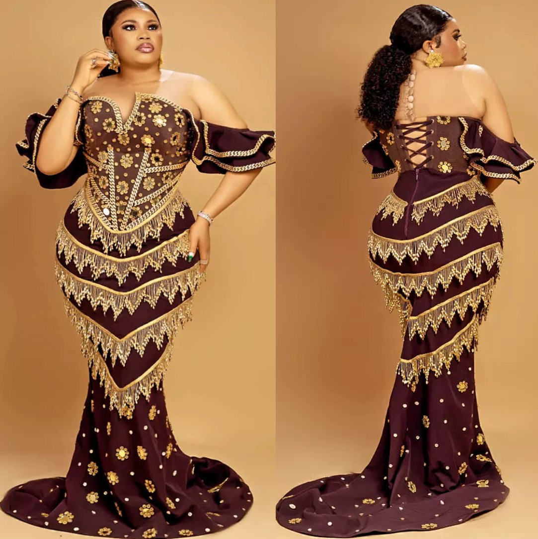 2024 Mermaid Burgundy Prom Dresses For Special Occasions Rhinestones Tassels Satin Evening Formal Party Second Reception Birthday Engagement Gowns Dre