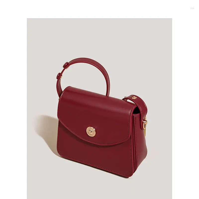 Drawstring Women's Bags Handheld Fashion Korean Style Trend Outdoor Crossbody New Bride's Wedding Red Shoulder