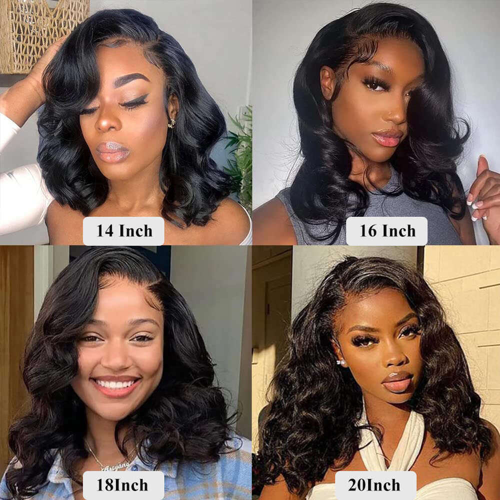 And Go Body Wave 13X4 Frontal Bob For Women 4X4 Glueless Wig Ready To Wear Human Hair Wigs