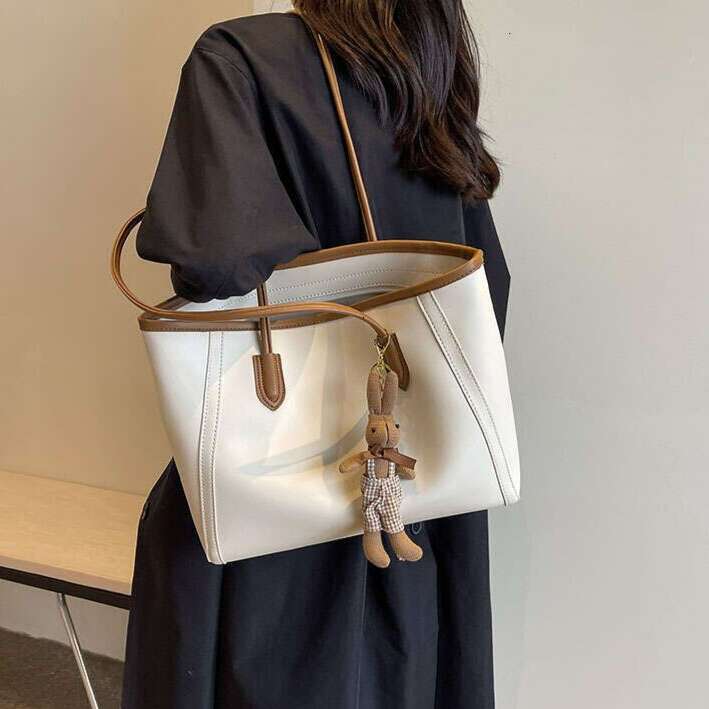 New Large Capacity Women 2024 PU Leather designer Handbags Fashion Shopper trend Shoulder Side Bag Vintage Shopping Totes