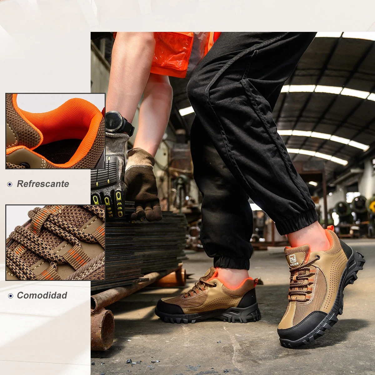 Men Safety for Industrial Anti Puncture New Work Steel Toe Working Shoes with Protection 240904