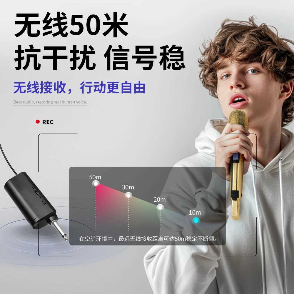 Microphones WARADIGM-SKM9000 KK205 wireless microphone two U-bands each FM home sound card outdoor speaker karaoke stage J240830
