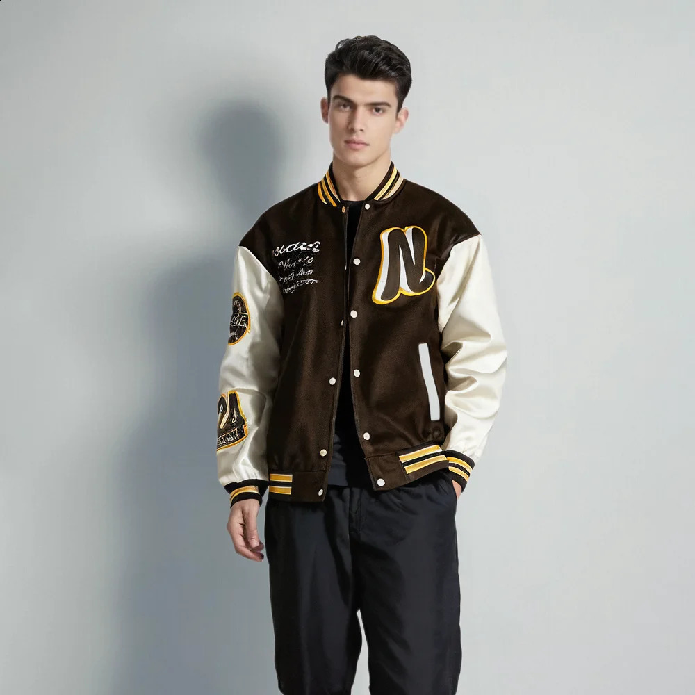 High quality baseball uniforms for spring and autumn fashionable embroidered clothing unisex jackets mens 240904