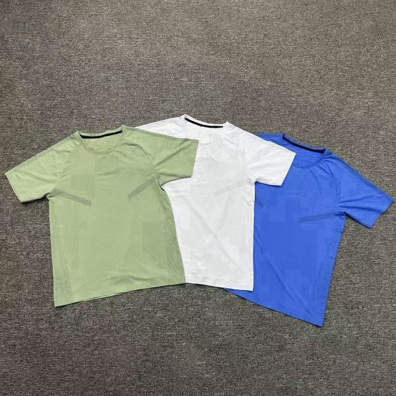 Mens tech t shirts summer ice silk t-shirt designer casual sports mesh tee fitness basketball quick dry soccer gym shirt running training sportswear jogger tracksuit