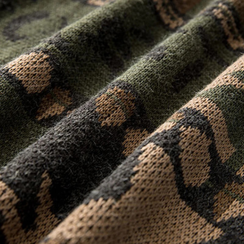 Y2k Winter Retro Sweater Mens Japanese Cute Bear Womens Knitted Sweater Pulling Flower Hip Hop Harajuku Street Clothing Mens Clothing 240907