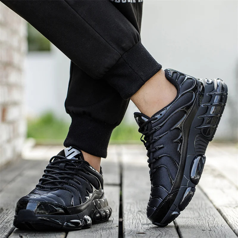 48 Size Air Cushion For Men Work Sneakers Steel Toe Shoes Anti-puncture Women Safety Protective Boots 240904