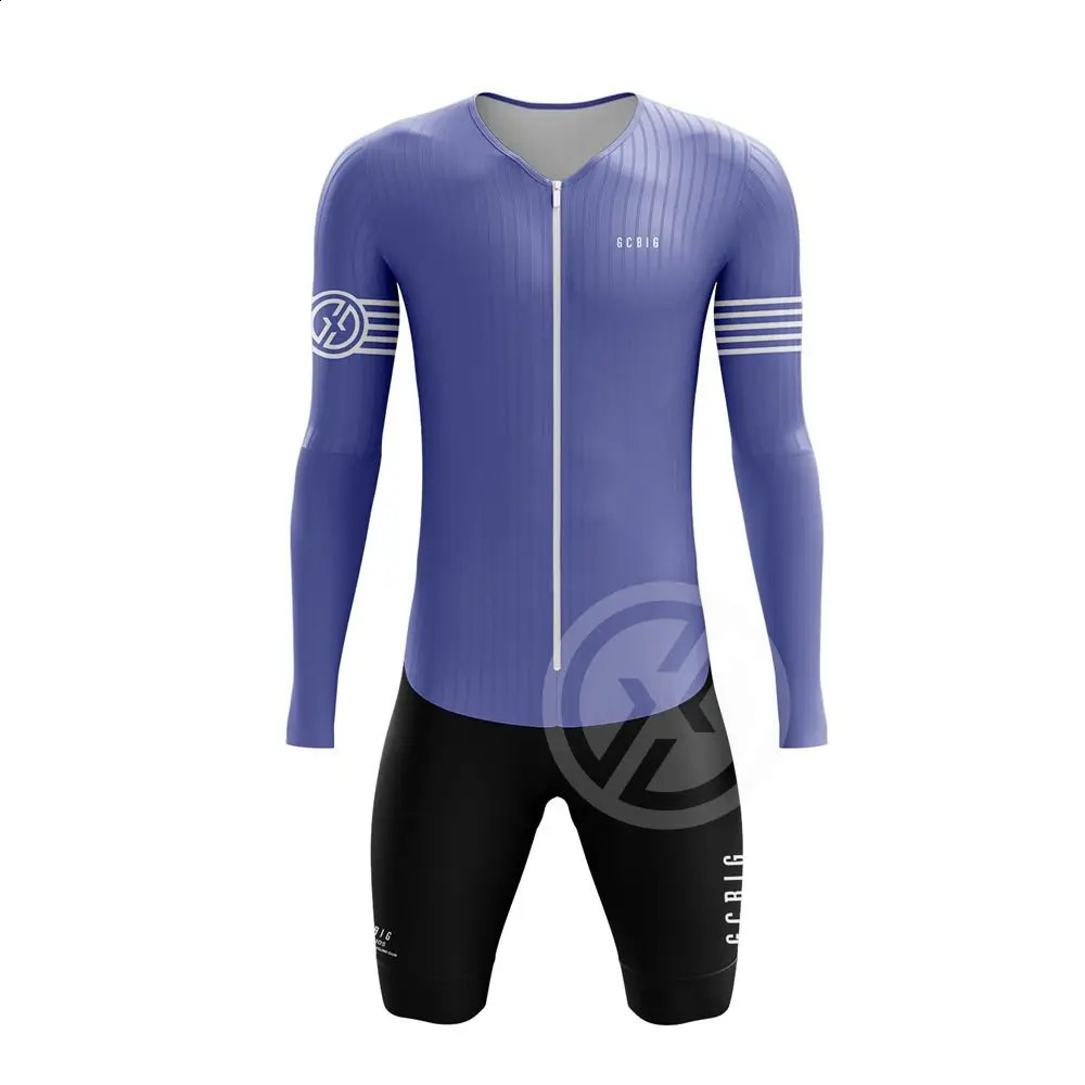 GCBIG Top Triathlon Suit Mens High Quality Road Bodysuit Ciclismo Mtb One Piece Bicycle Sets Jumpsuit Culotte Hombre 240907
