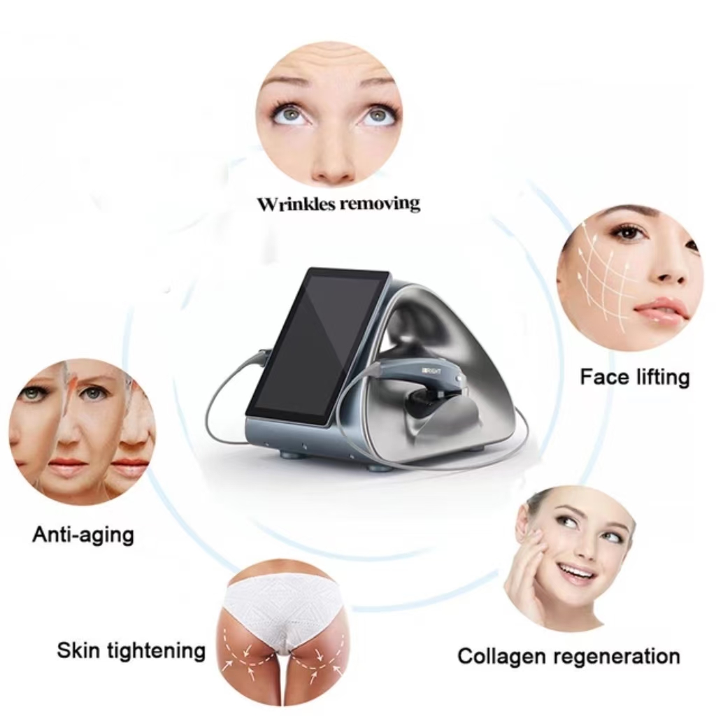 Portable 12d Professional Focused Ultrasound Hifu Croporal Vmax Mptst Face Skin Tightening Lifting Smas Body Slimming Hifu Machine Wrinkle Removal