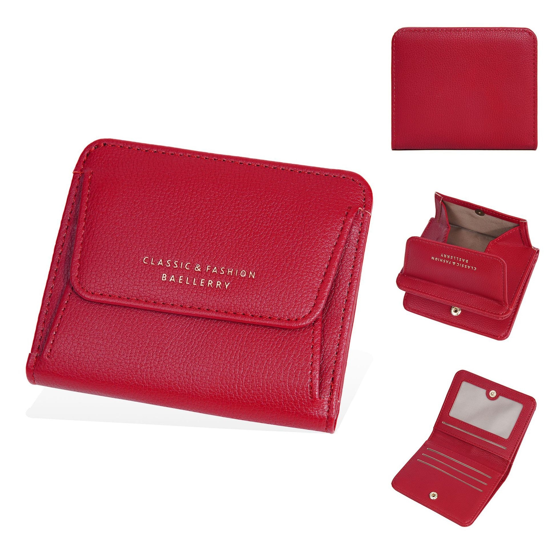 Women's new Baellerry Japanese style short bag pocket coin purse fashion wallet