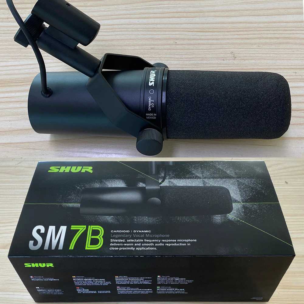 Microphones SM7B Professional Cardiod Dynamic SM7B Microphone Studio Selectable Frequency Response Mic for Live Vocals Recording Performanc J240830