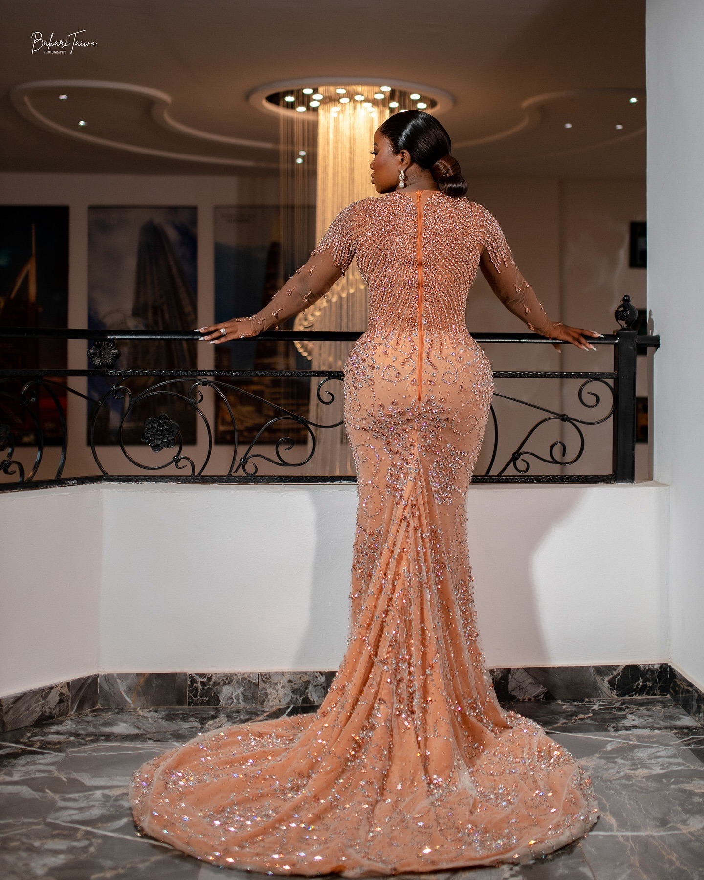 2024 Champagne Illusion Mermaid Prom Dresses For Special Occasions Rhinestones Luxurious Evening Formal Party Second Reception Birthday Engagement Gow