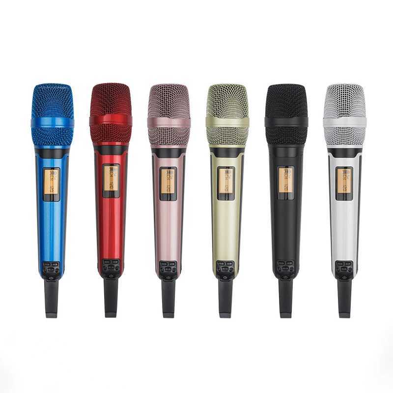 Microphones SKM9000 Professional UHF Wireless Dynamic Microphone Karaoke DJ Metal Microphone J240830