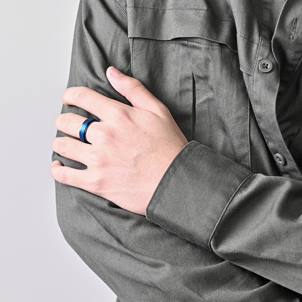 JHSL Gender Neutral Stainless Steel Wedding Rings with Rotation Feature Various Shades and Fits size 4 5 6 7 8 9 10