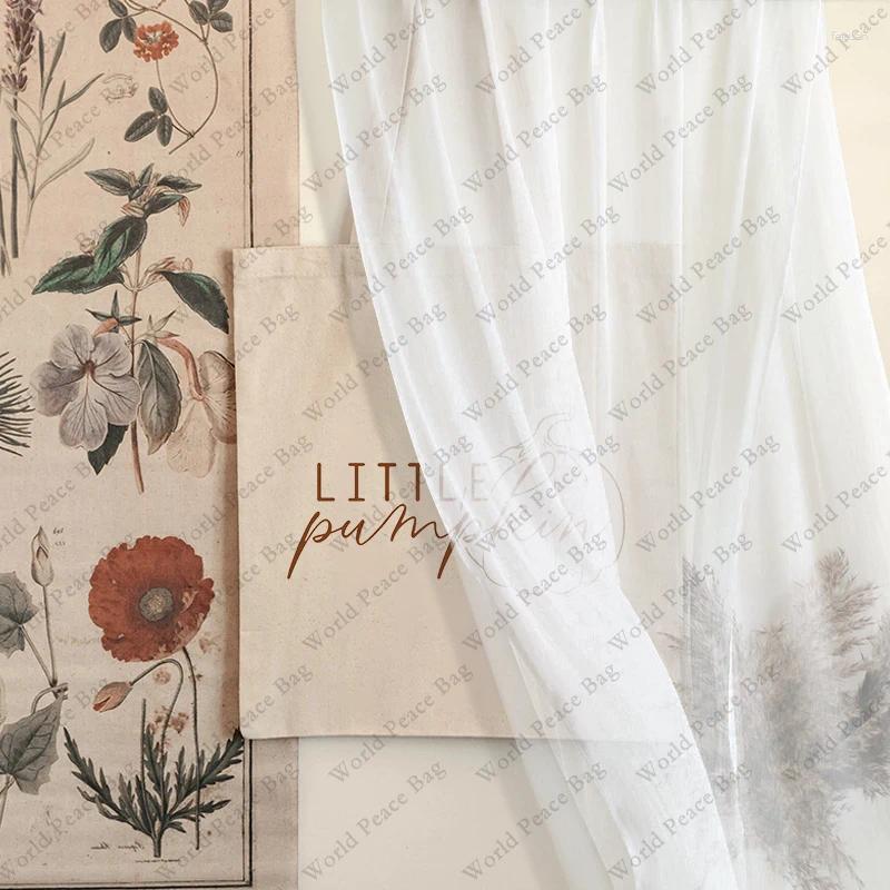 2025 new shopping bags 1 pc little pumpkin patterntote bag canvas shoulder for travel daily commute womens reusable zhanyishengli