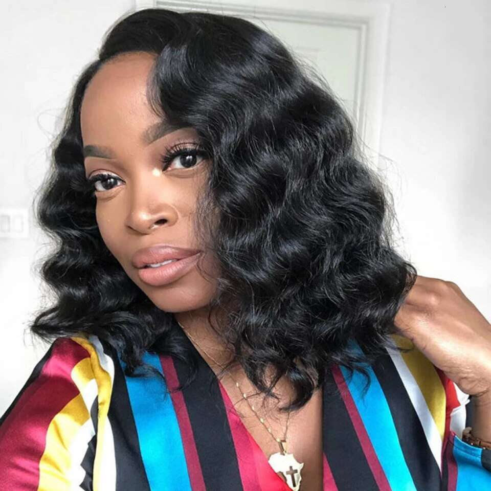 Pre Plucked Wigs Loose Deep Wave Short Wear And Glueless Human Hair Bob 4X4 Lace Closure Wig Ready To Go