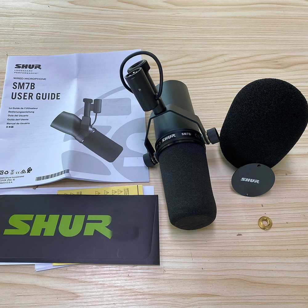 Microphones SM7B Professional Cardiod Dynamic SM7B Microphone Studio Selectable Frequency Response Mic for Live Vocals Recording Performanc J240830