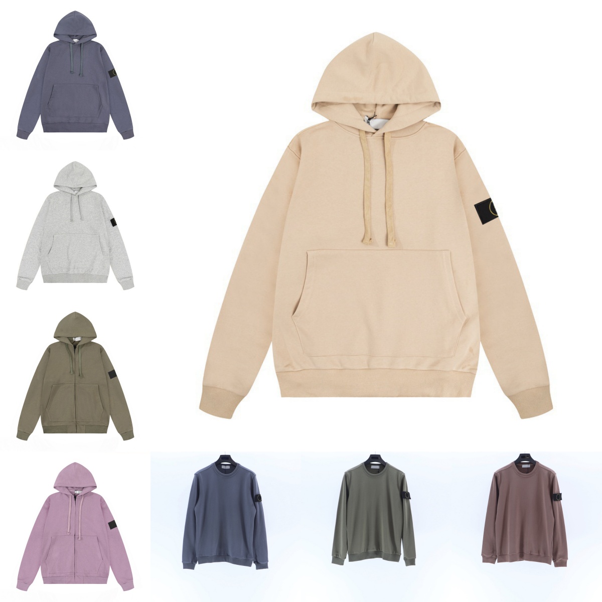 Designer Hoodie Luxury Mens Sweatshirt Stone Embroidery Pullover Outdoors 100 Cotton Man Women Coat Fashion Loose Hooded Sweatshirts