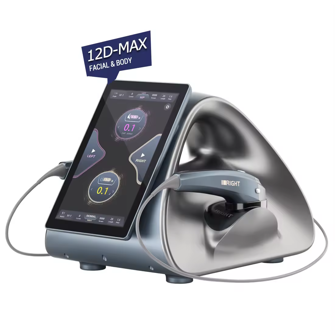 Portable 12d Professional Focused Ultrasound Hifu Croporal Vmax Mptst Face Skin Tightening Lifting Smas Body Slimming Hifu Machine Wrinkle Removal