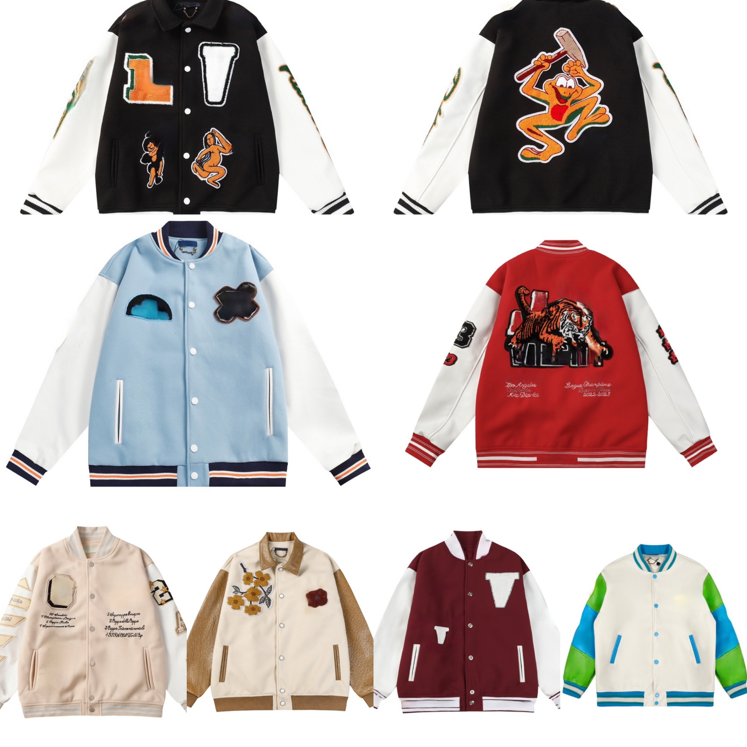 LUXU Designer Jacket Bomber Jacket Mens Jacket Womens Windbreaker Coat High Quality Varsity Jacket Men Baseball Jacket Hip Hop Leather Jacket Outwear