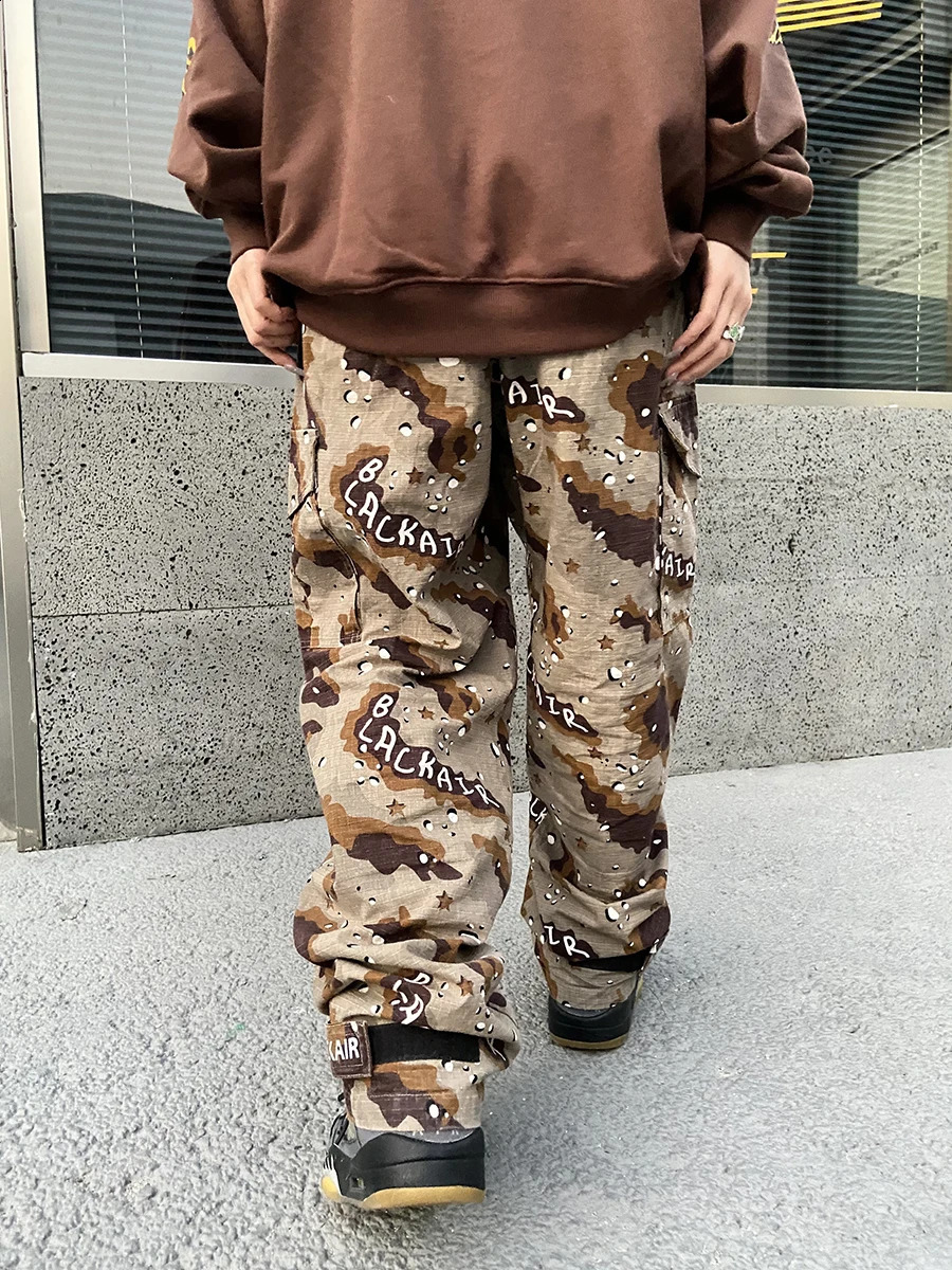 REDDACHiC Hiphop Camouflage Pockets Cargo Pants Women Friends Loose Casual Elastic Waist Sweatpants Couple Retro Y2k Streetwear 240906